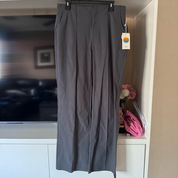 NEW Vuori Meta Wide Leg Pants Long Grey - Picture 4 of 6